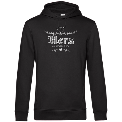 Herz am Rechten Fleck - Unisex Hoodie Premium