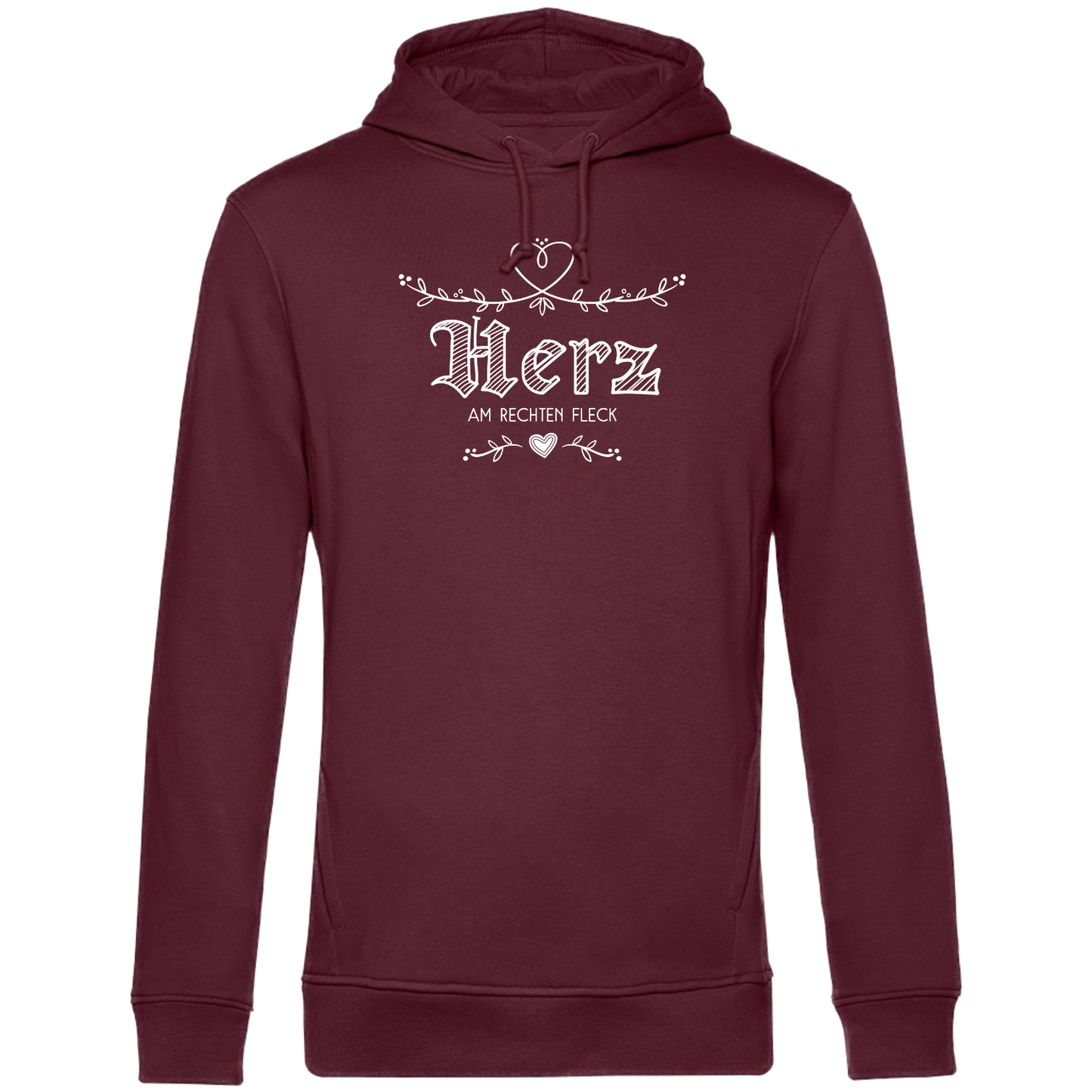 Herz am Rechten Fleck - Unisex Hoodie Premium