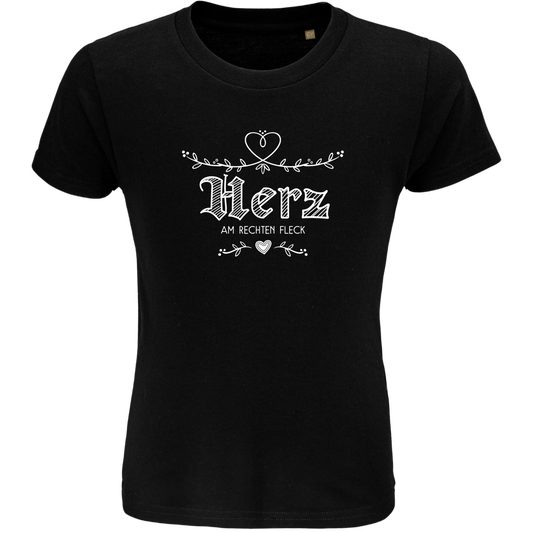 Herz am rechten Fleck - Kindershirt Premium