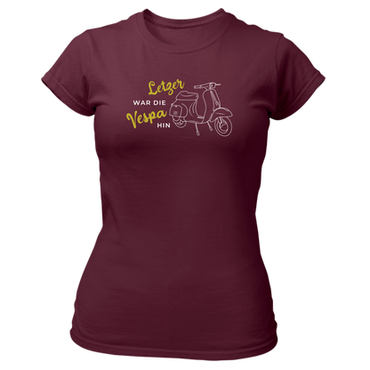 Letzer war die Vespa hin - Damenshirt Premium