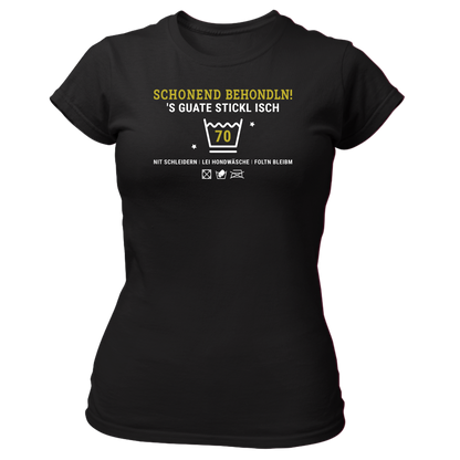 Schonend behondln 70 - Damenshirt Premium