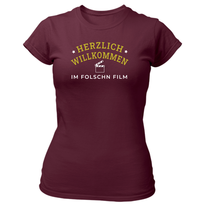 Herzlich willkommen im folschn Film - Damenshirt Premium