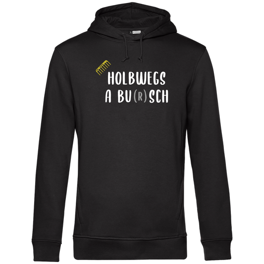 Holbwegs a Bu(r)sch - Unisex Hoodie Bio - Schwarz / XS