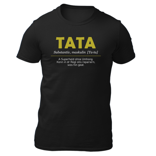 Tata - Herren Shirt Bio - Schwarz / S - Shirts & Tops