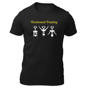 Wochenend Training - Herren Shirt Bio - Schwarz / S - Shirts & Tops